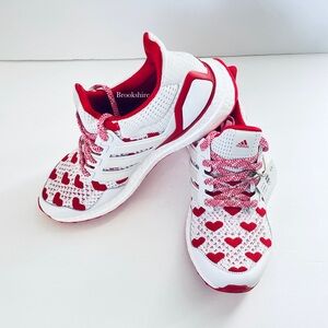 Adidas Ultra Boost 1.0 Valentine’s Day Hearts White Red Shoes Size 8.5